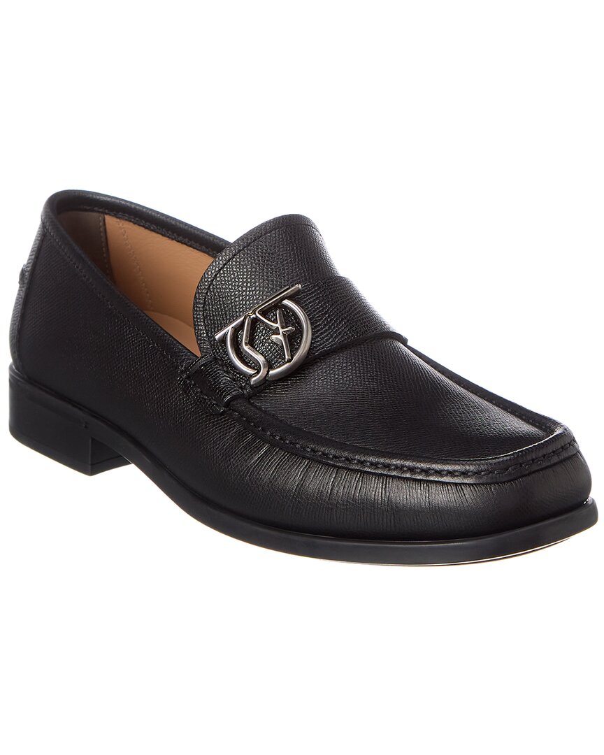 Ferragamo Linus Leather Loafer Black