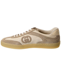 Gucci G75 Suede & Mesh Sneaker