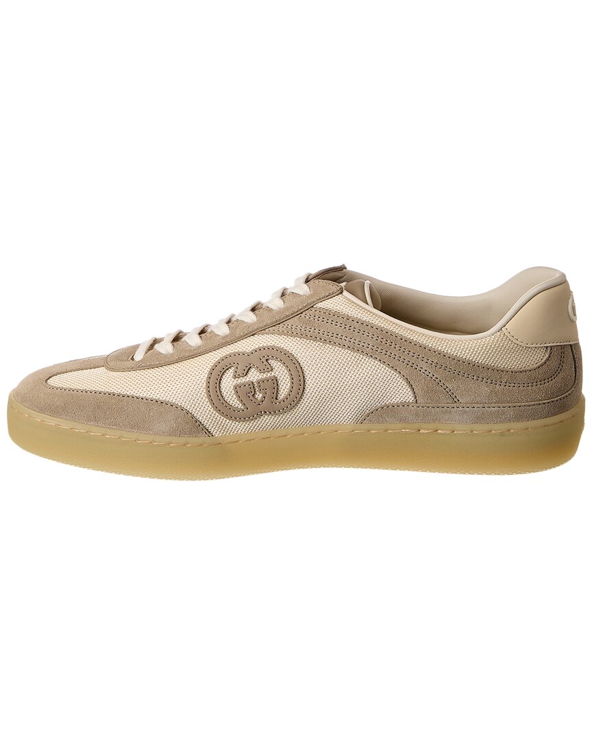 Gucci G75 Suede & Mesh Sneaker