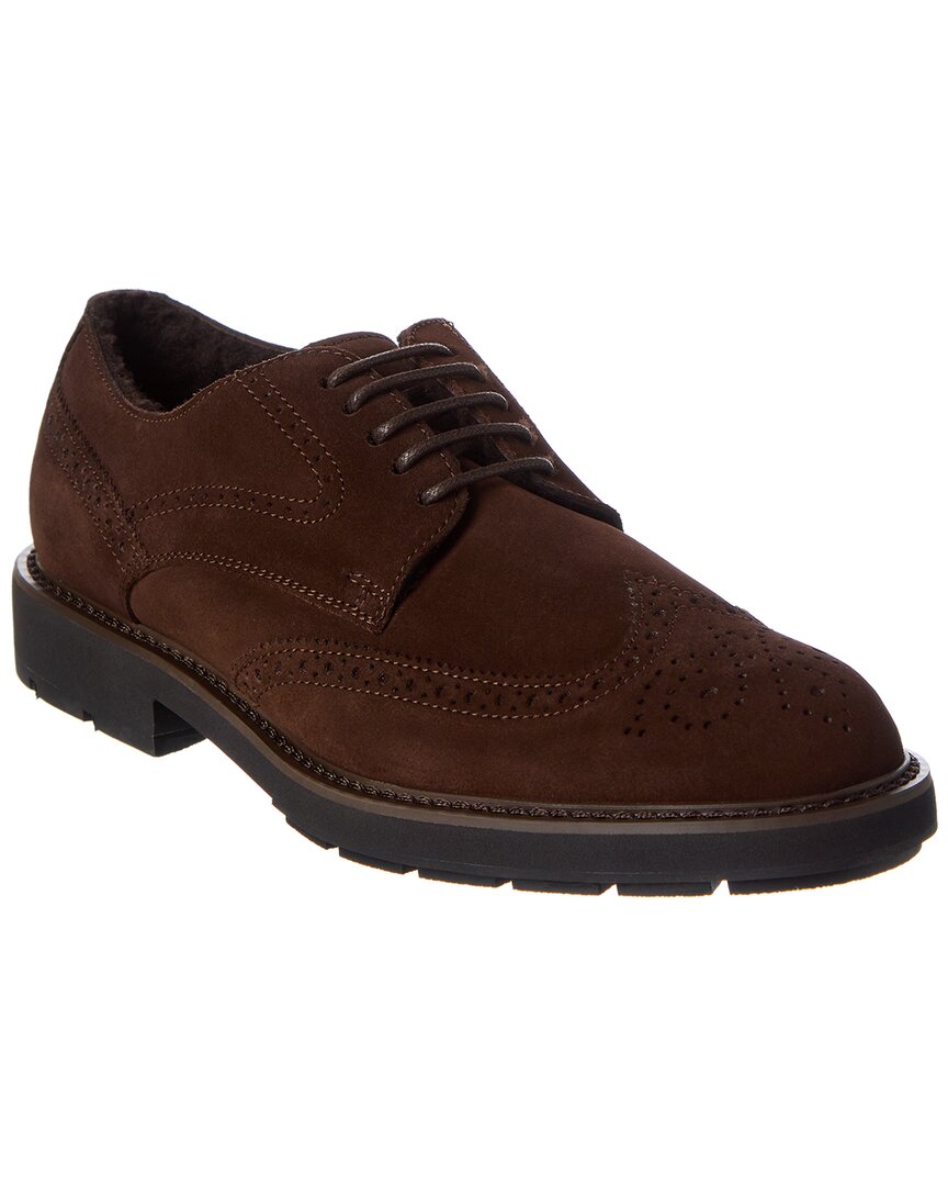 Tod’S Suede Derby 5.5 Brown Multi