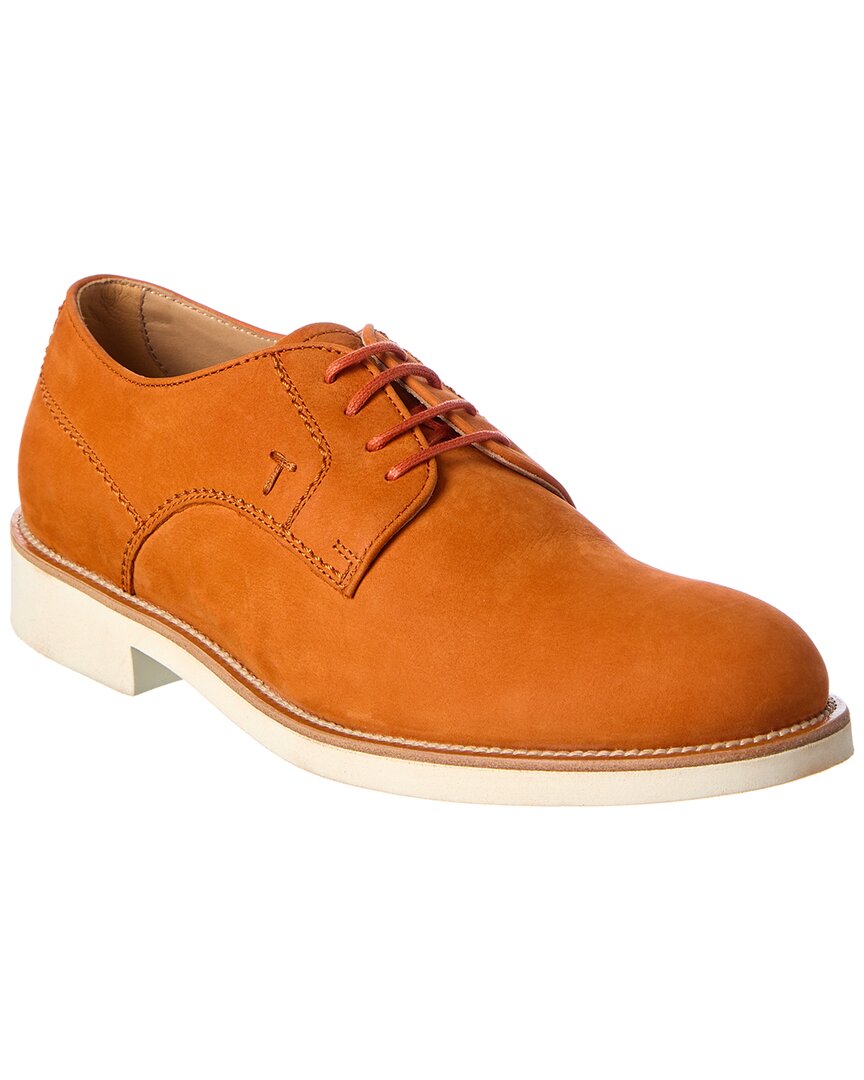 Tod’S Suede Derby 6.5 Orange