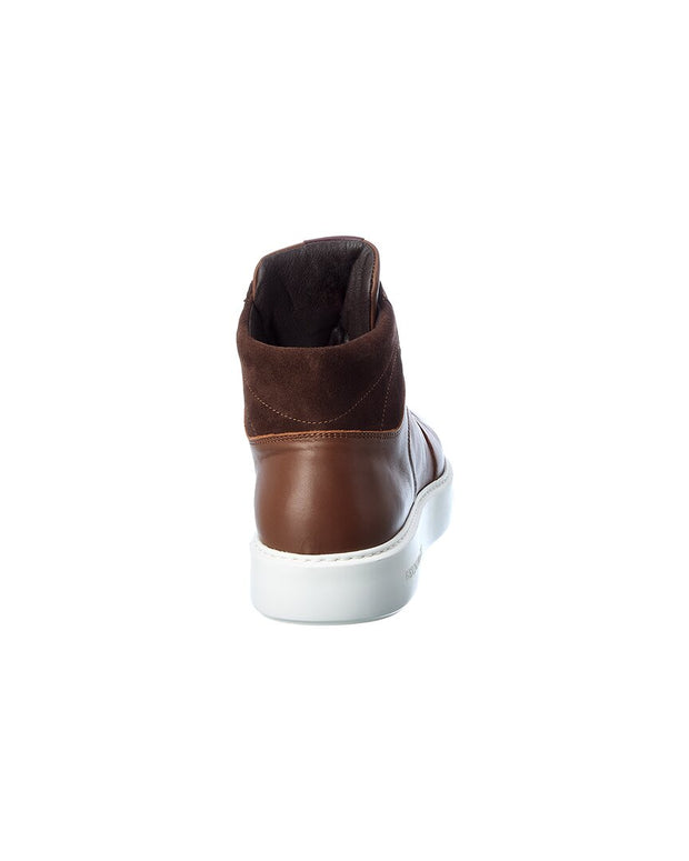 M By Bruno Magli Cesare Leather & Suede High-Top Sneaker