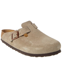 Birkenstock Boston Soft Footbed Suede Leather Clog 45 Grey Multi