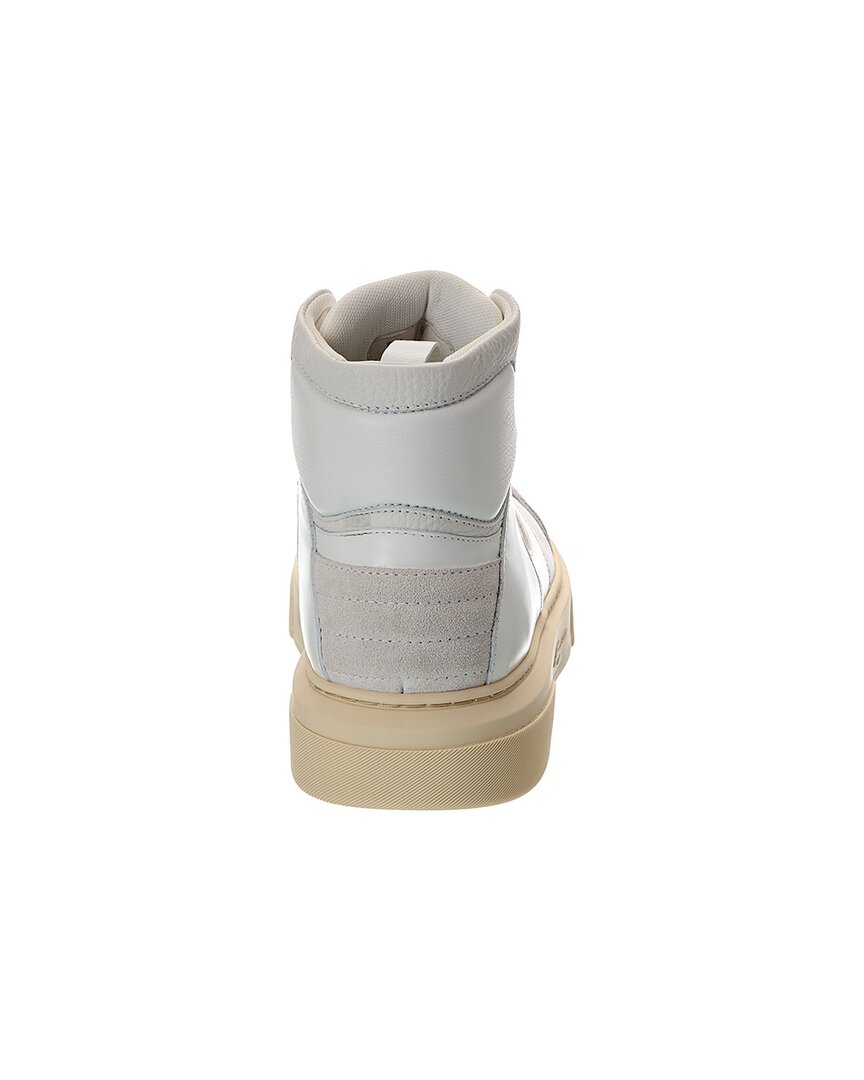 Ferragamo Cassio Leather High-Top Sneaker