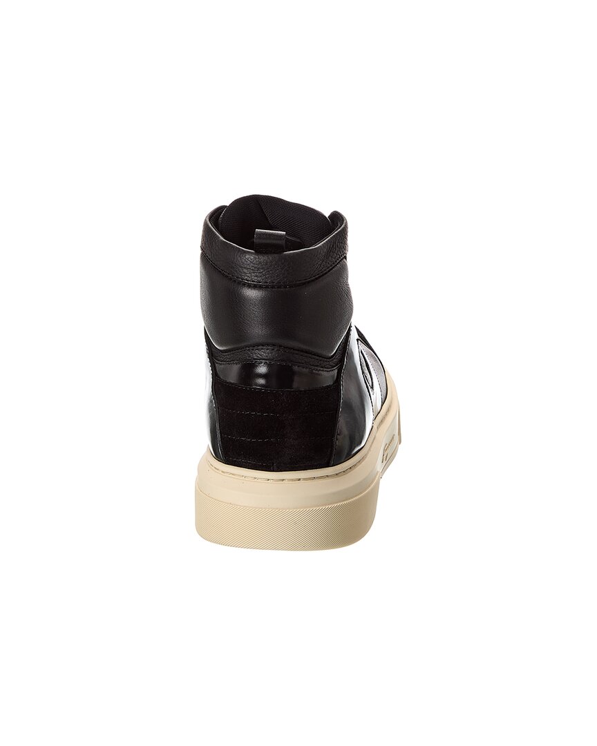 Ferragamo Cassio Leather High-Top Sneaker