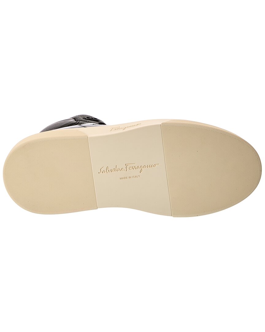 【FERRAGAMO】 Cassio Leather High Top Sneakers Salvatore Ferragamo Cassio Leather High-Top Sneakers | ShopSimon