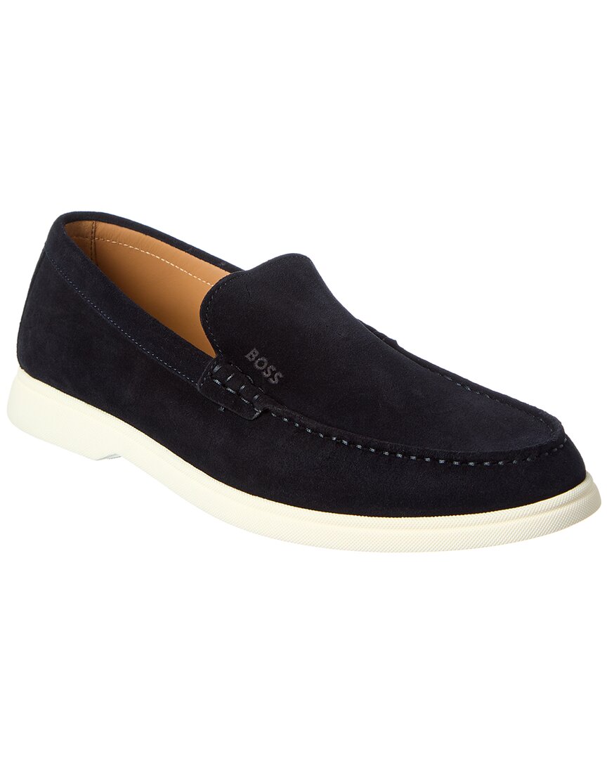 Hugo Boss Hugo Boss Sienne Suede Loafer, 9, Blue