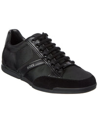 Hugo Boss Saturn Canvas & Leather Sneaker