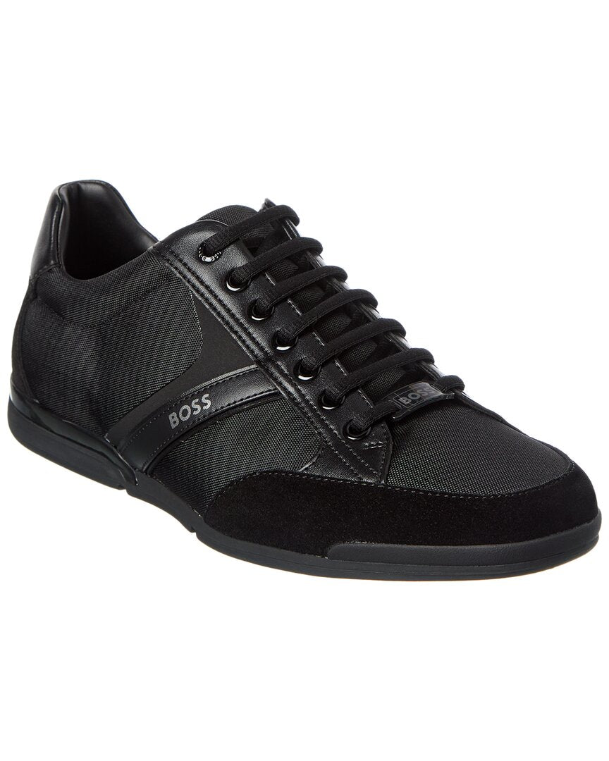 Hugo Boss Saturn Canvas & Leather Sneaker