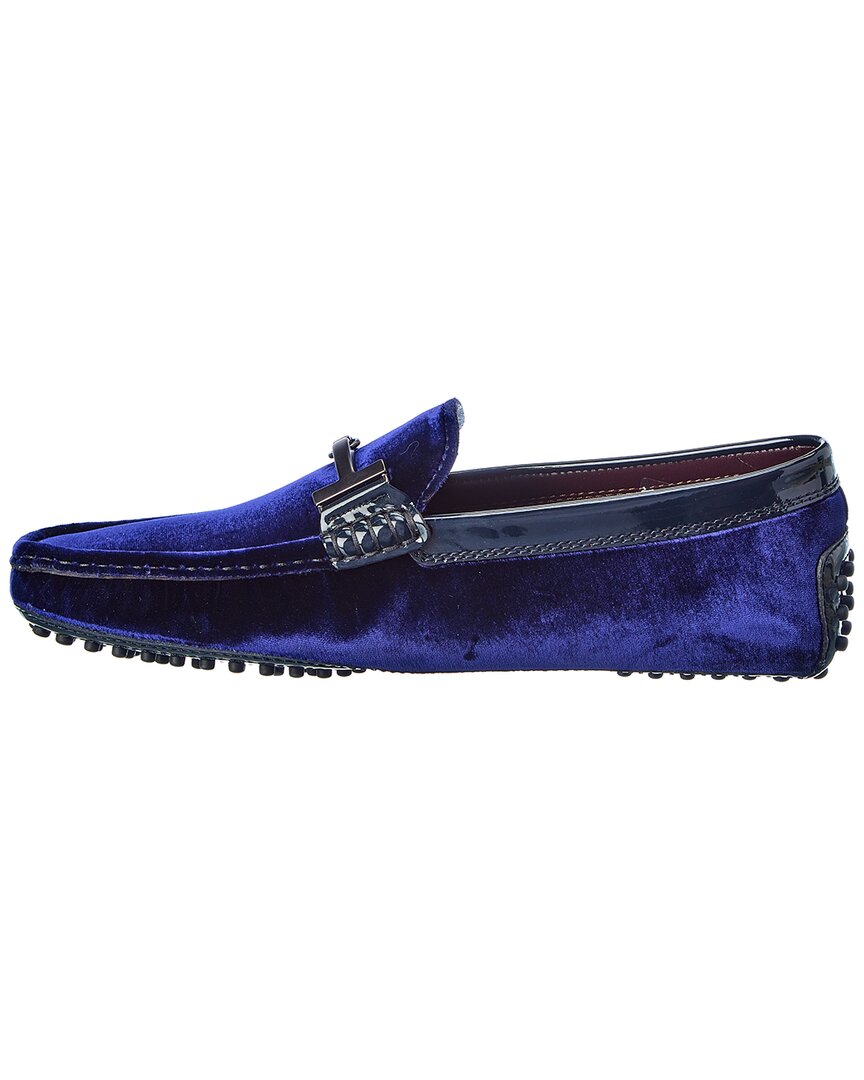 Tod’S Gommini Velvet & Patent Loafer