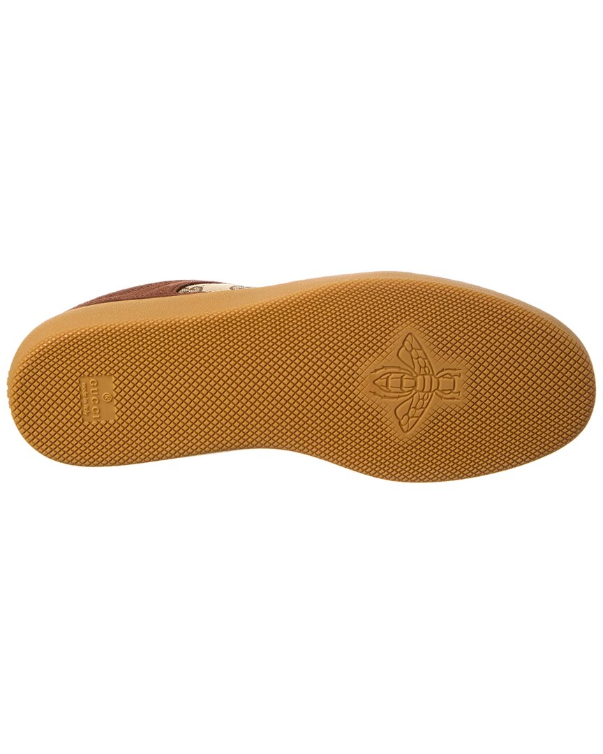 Gucci G75 Gg Canvas & Suede Sneaker