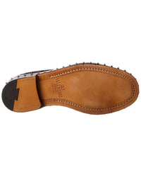 Valentino Rockstud Croc-Embossed Leather Oxford