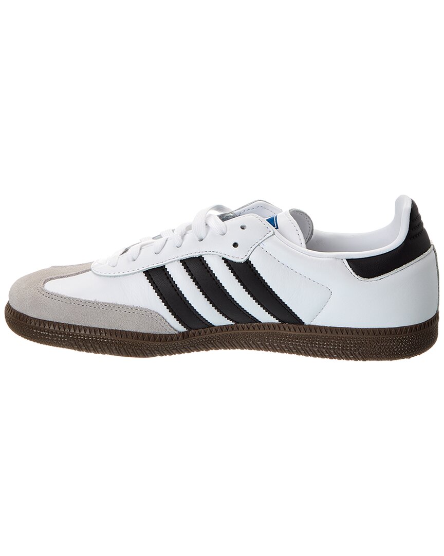 Adidas Samba Blanche Leather & Suede Sneaker – Bluefly