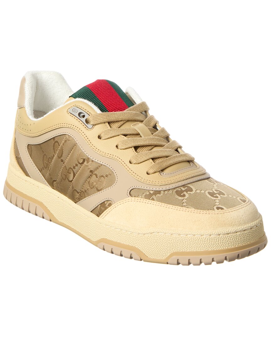 Gucci Re-Web Gg Nylon & Suede Sneaker