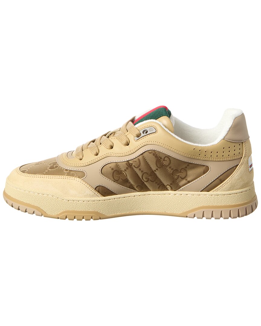 Gucci Re-Web Gg Nylon & Suede Sneaker