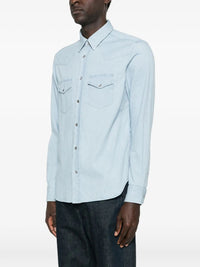 TOM FORD Tom Ford Men Denim Chambray Western Shirt