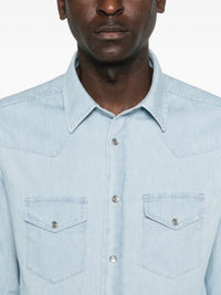 TOM FORD Tom Ford Men Denim Chambray Western Shirt