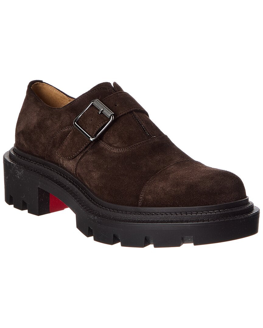 Christian Louboutin Oxyford College Suede Monk Strap Oxford