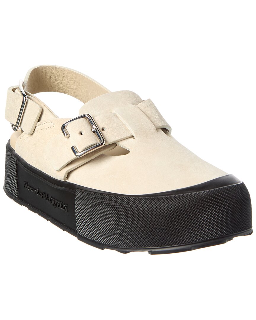 Alexander Mcqueen Mount Slick Suede Leather Sandal