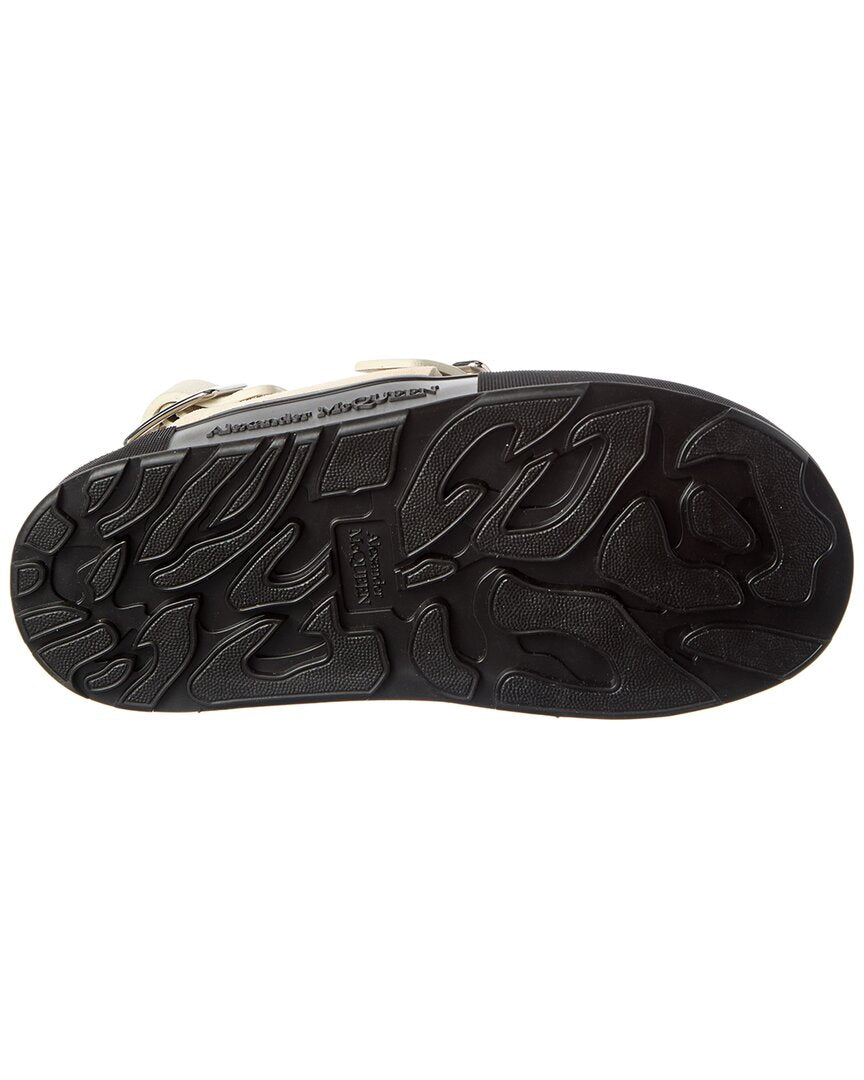 Alexander Mcqueen Mount Slick Suede Leather Sandal