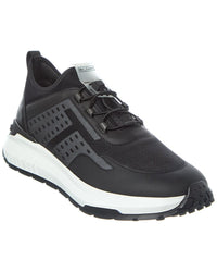 Tod’S No_Code Canvas & Leather Sneaker