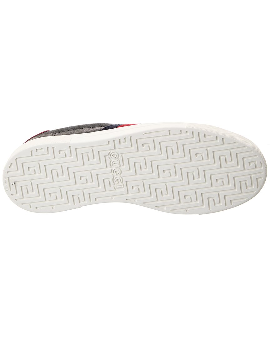 Gucci Ace Web Gg Supreme Canvas & Leather Sneaker