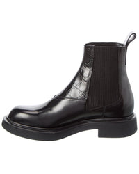 Gucci Gg Leather Boot