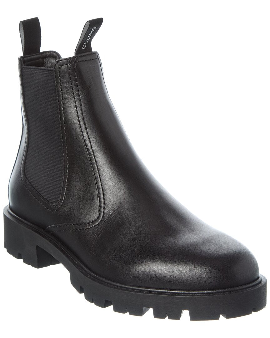 Celine Margaret Leather Chelsea Boot