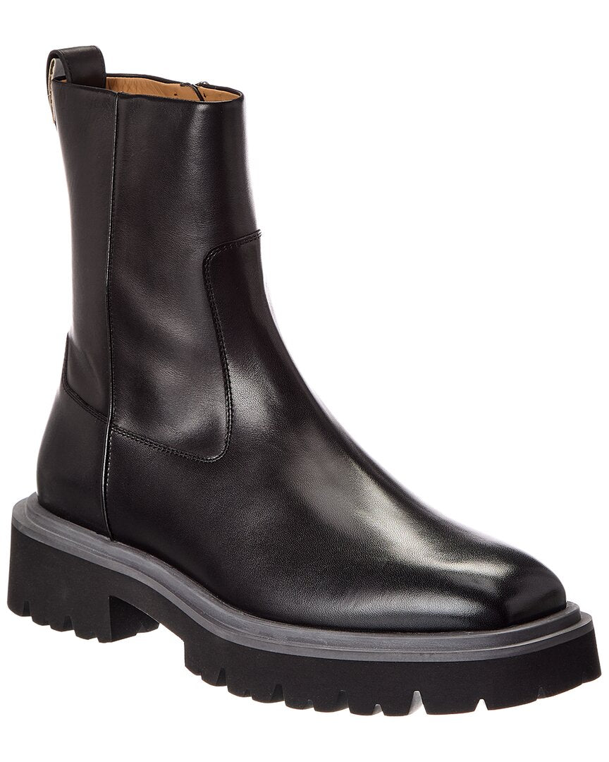 Ferragamo Fulvio Leather Bootie
