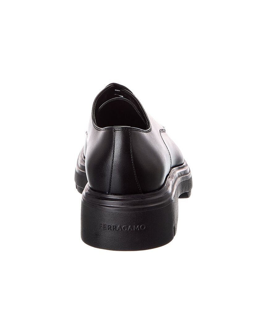 Ferragamo Devis Leather Derby