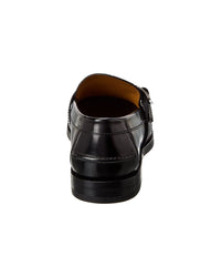 Gucci Gg Buckle Gg Supreme Canvas & Leather Loafer