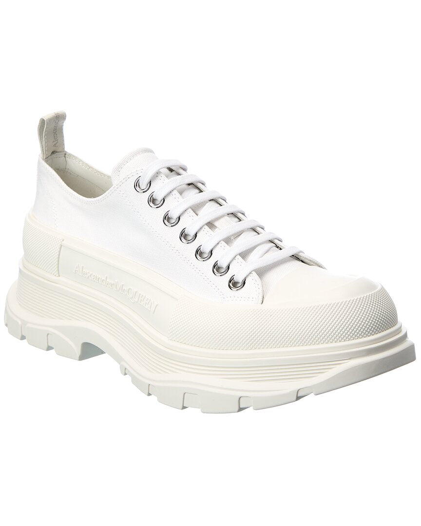 Alexander Mcqueen Tread Slick Canvas Sneaker White