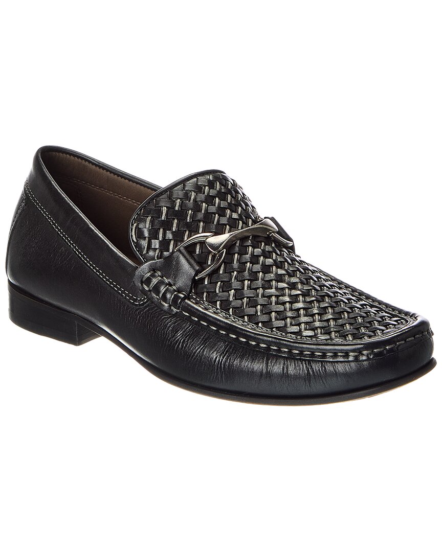 Donald Pliner Dannie Woven Leather Loafer