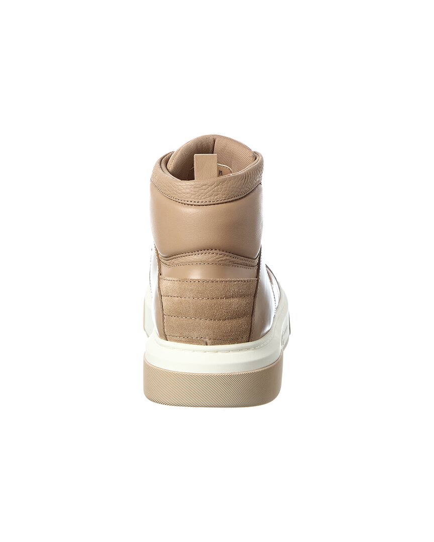 Ferragamo Cassio Leather High-Top Sneaker