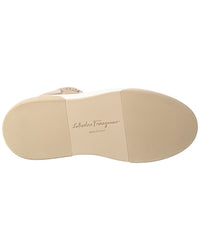 Ferragamo Cassio Leather High-Top Sneaker