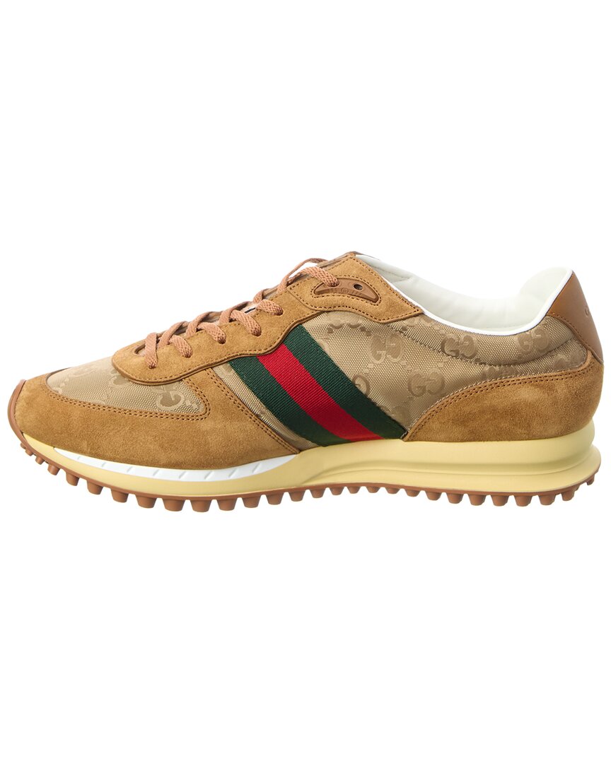 Gucci Re-Motion Gg Canvas & Suede Sneaker