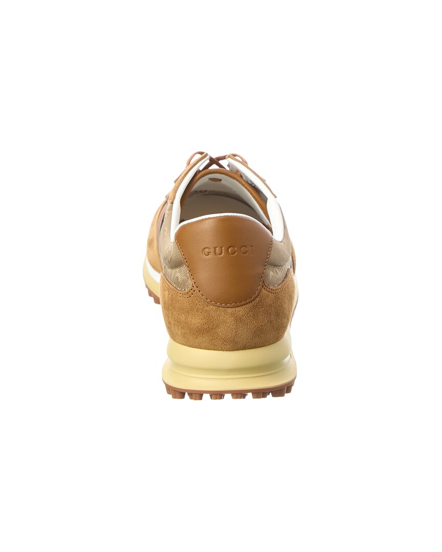 Gucci Re-Motion Gg Canvas & Suede Sneaker
