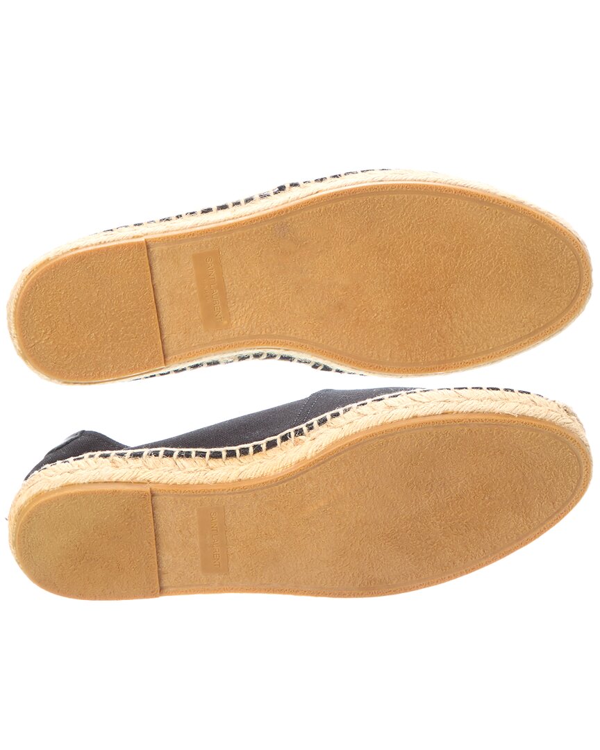 Saint Laurent Saint Laurent Canvas Logo Embroidered Espadrille