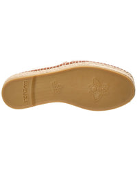 Gucci Interlocking G Canvas & Leather Espadrille