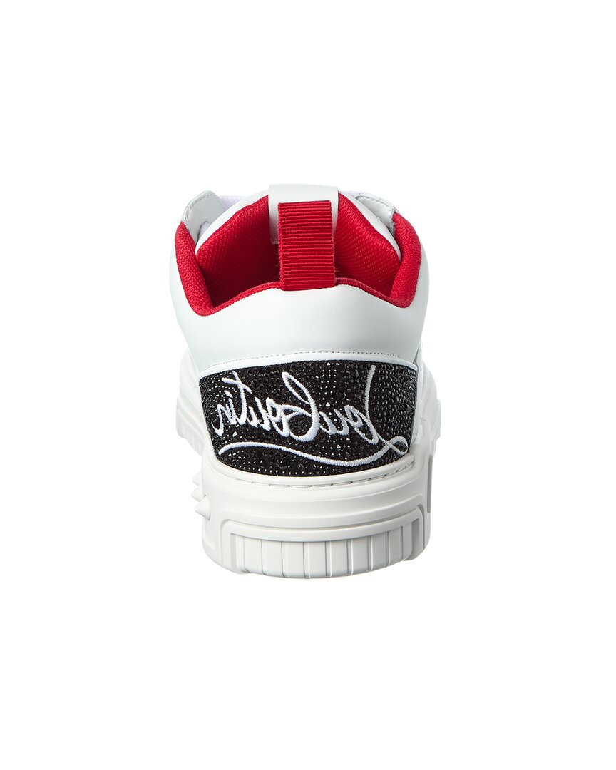 Christian Louboutin Astroloubi Fun Strass Leather Sneaker