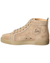 Christian Louboutin Louis Orlato Suede High-Top Sneaker