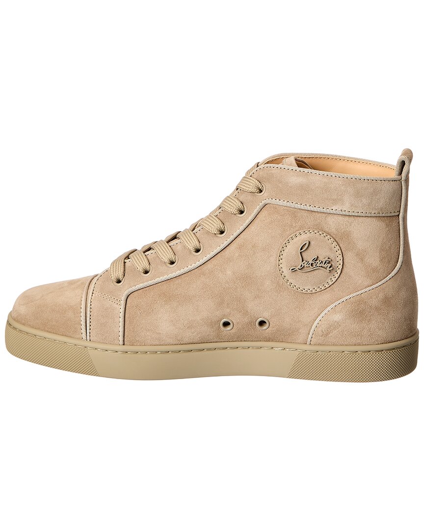 Christian Louboutin Louis Orlato Suede High-Top Sneaker