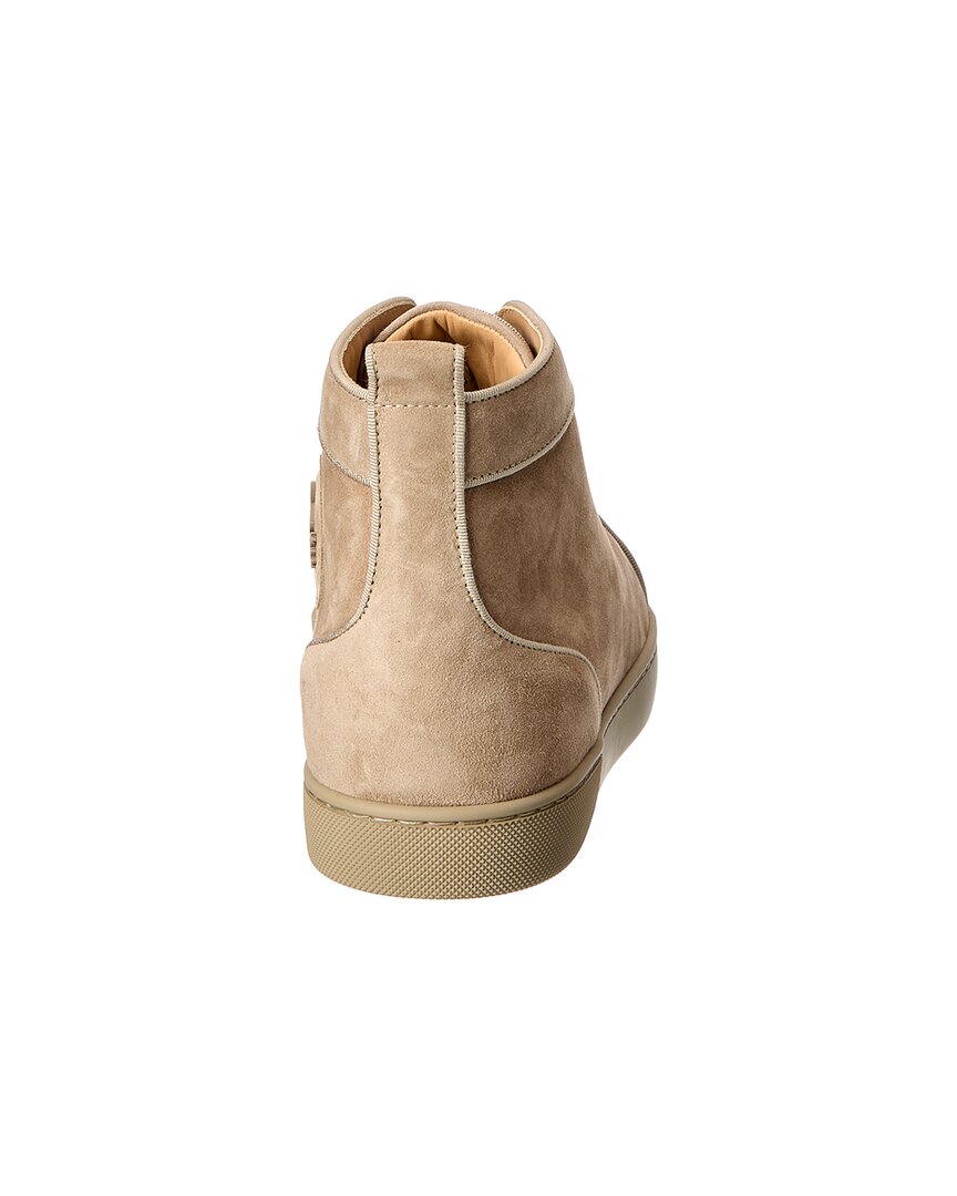 Christian Louboutin Louis Orlato Suede High-Top Sneaker