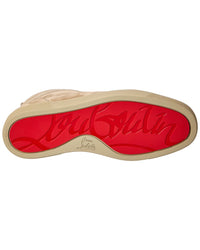 Christian Louboutin Louis Orlato Suede High-Top Sneaker