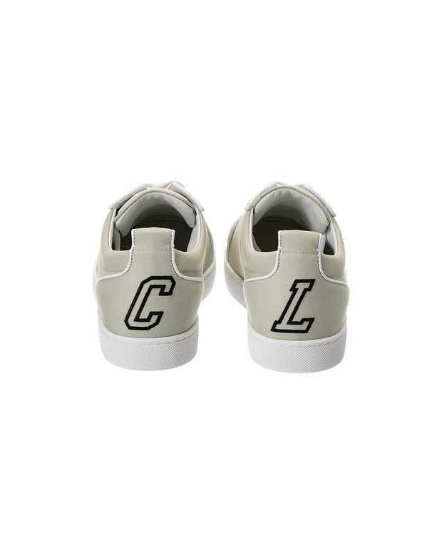 Christian Louboutin Varsijunior Gabardine & Leather Sneaker