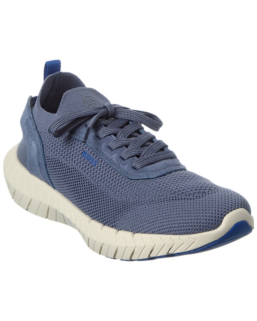 Hugo Boss Motion Knit & Suede Sneaker