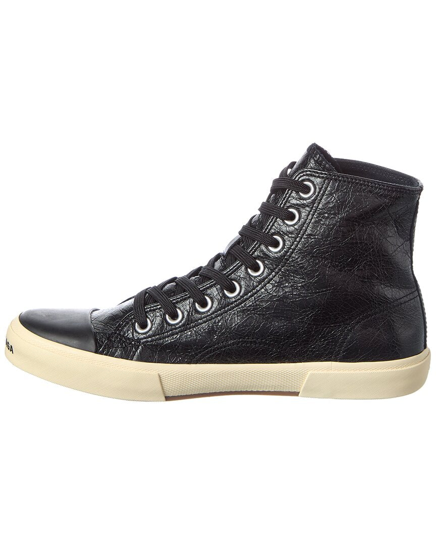 Balenciaga Paris Arena High-Top Leather Sneaker