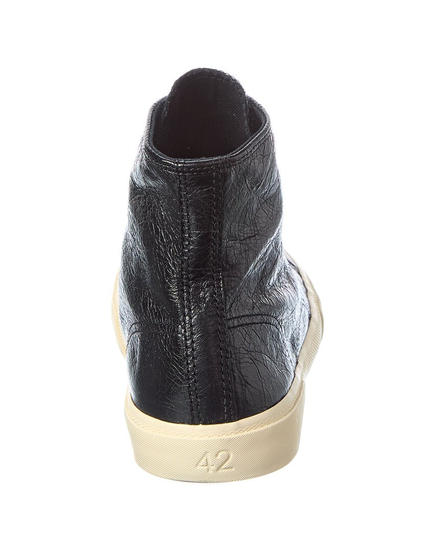 Balenciaga Paris Arena High-Top Leather Sneaker