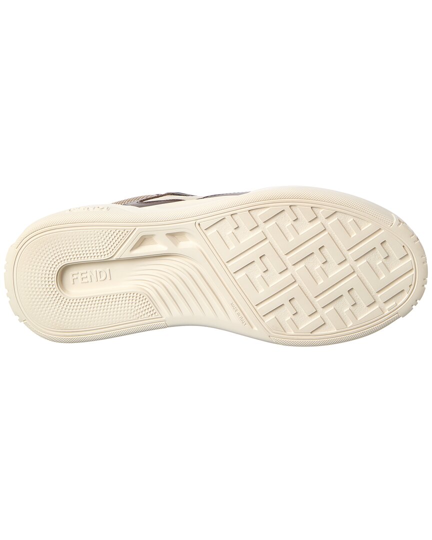 Fendi Ff & Leather Sneaker
