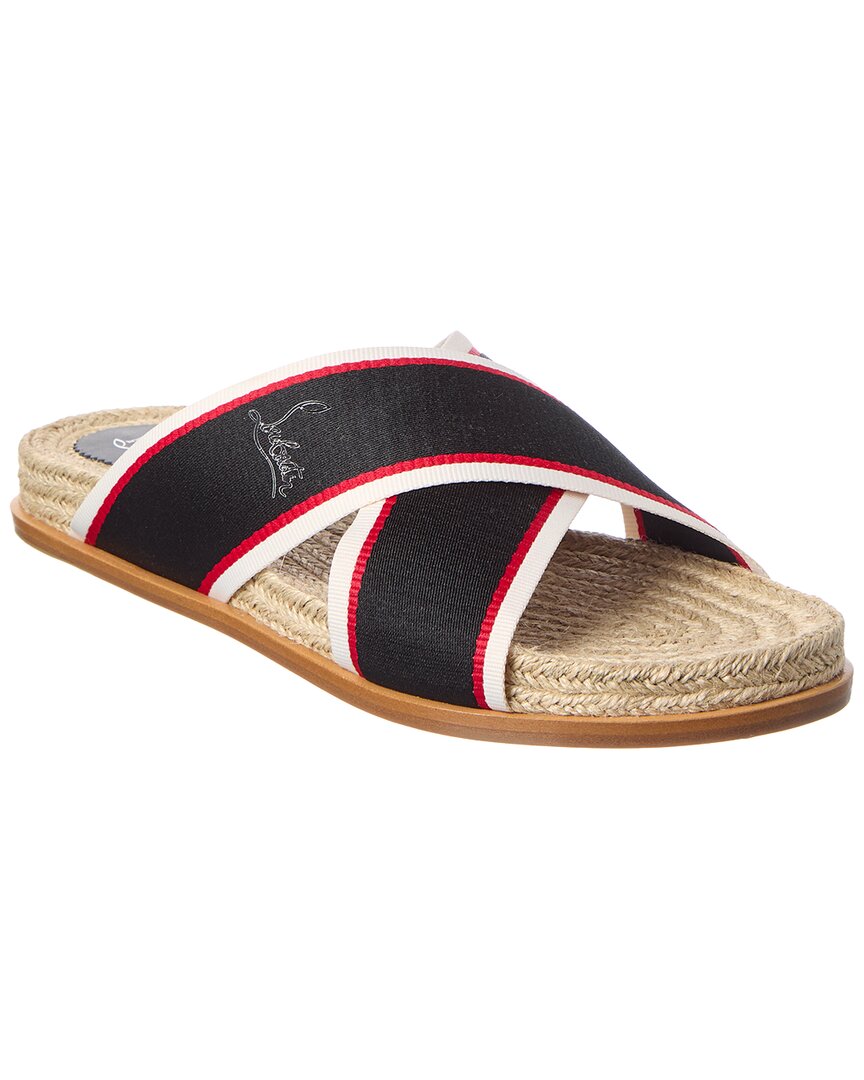 Christian Louboutin Hot Cross Grosgrain Sandal
